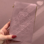 Rosey Light Pink Journal | Bifold Pocket Size
