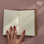 Rosey Light Pink Journal | Bifold Pocket Size