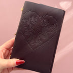 Angelic Dark Purple Journal | Trifold Pocket Size