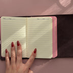 Angelic Dark Purple Journal | Trifold Pocket Size