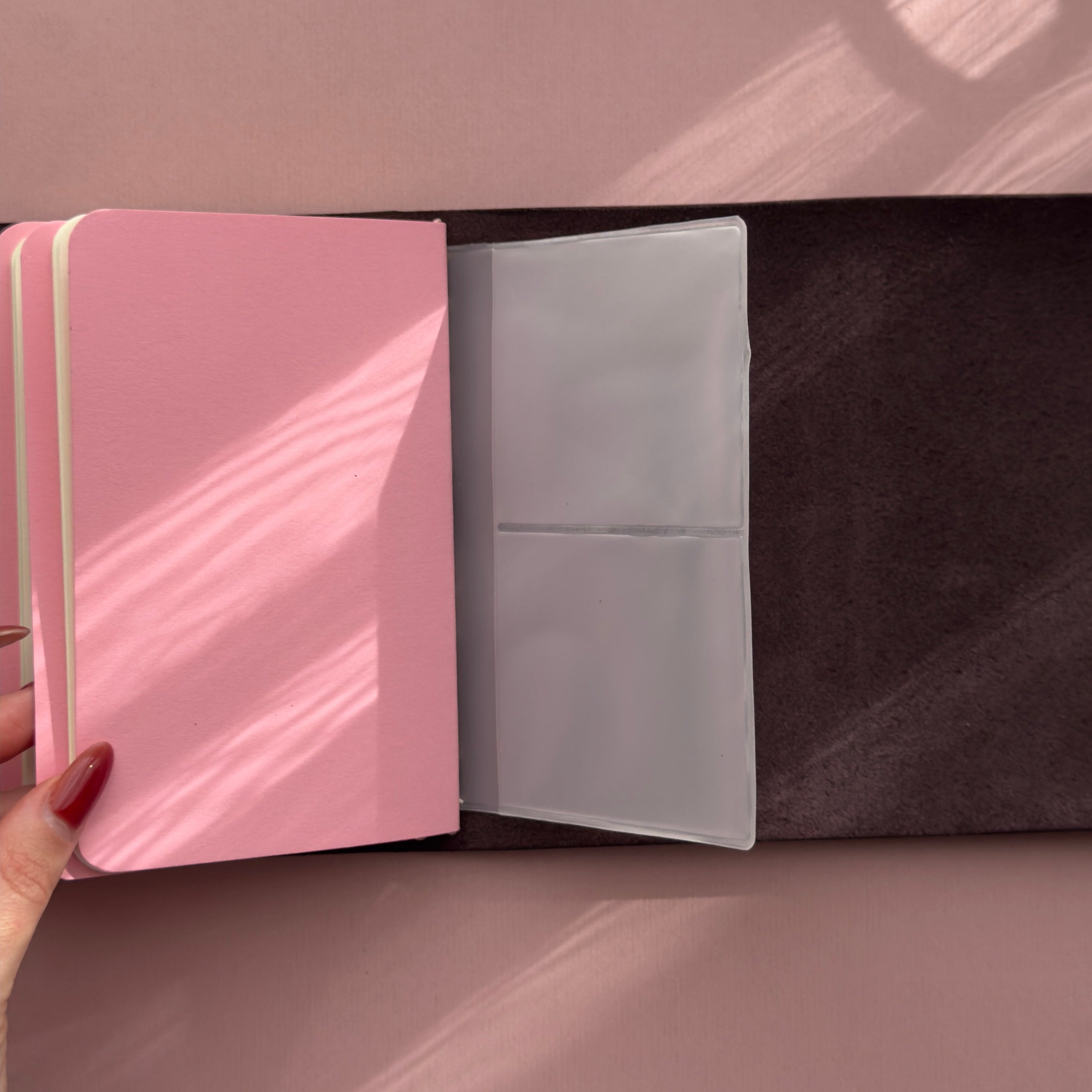 Angelic Dark Purple Journal | Trifold Pocket Size