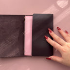 Angelic Dark Purple Journal | Trifold Pocket Size