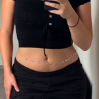 Drop waist chain